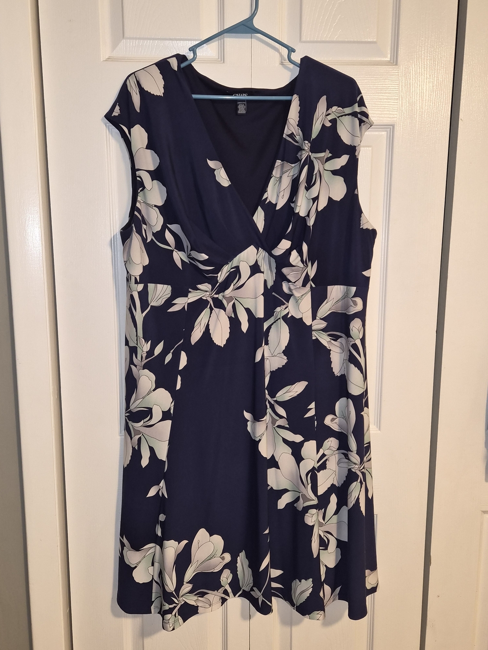 Chaps Navy Floral Dress